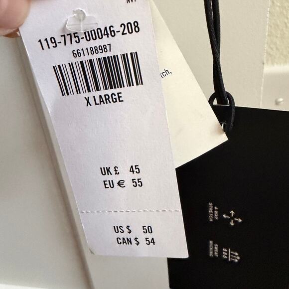 YPB sculptLUX PolkaDot Swim Set - Top L & Shorts XL Navy Stretch Coastal Chic - Picture 8 of 10